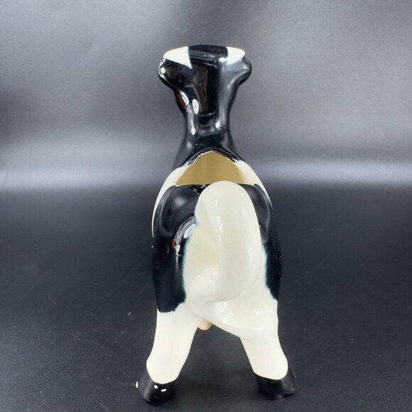 Vintage Cow Creamer Black and White Ceramic Mug Whimsical Houseware Decor VTG - Picture 12 of 14